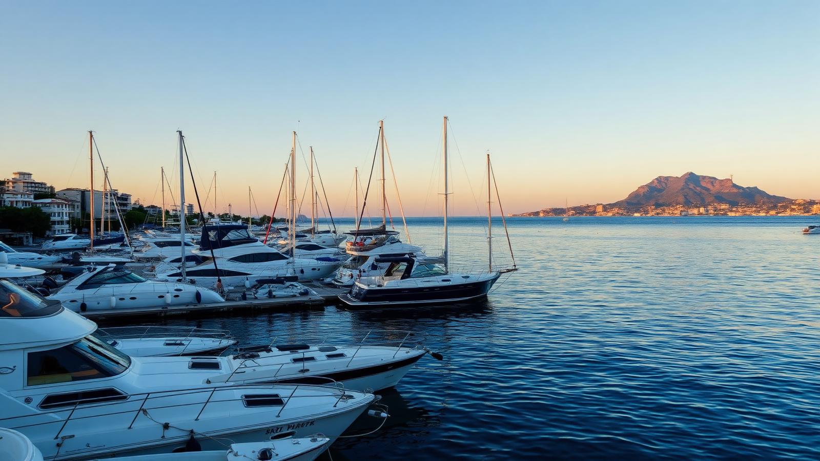 Porto di Pozzuoli al tramonto